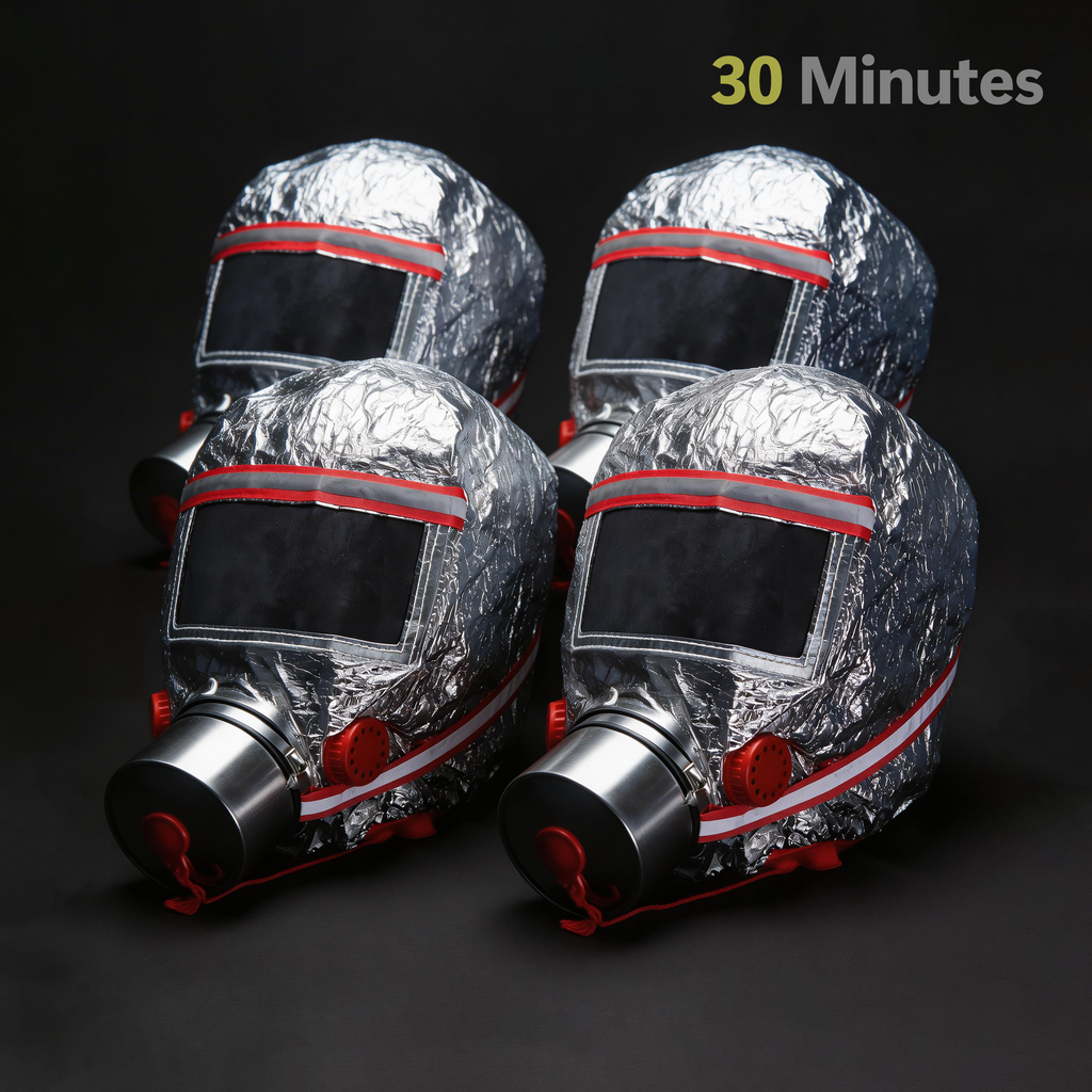 Fire Escape Mask (4 Pcs) - 30 Minutes