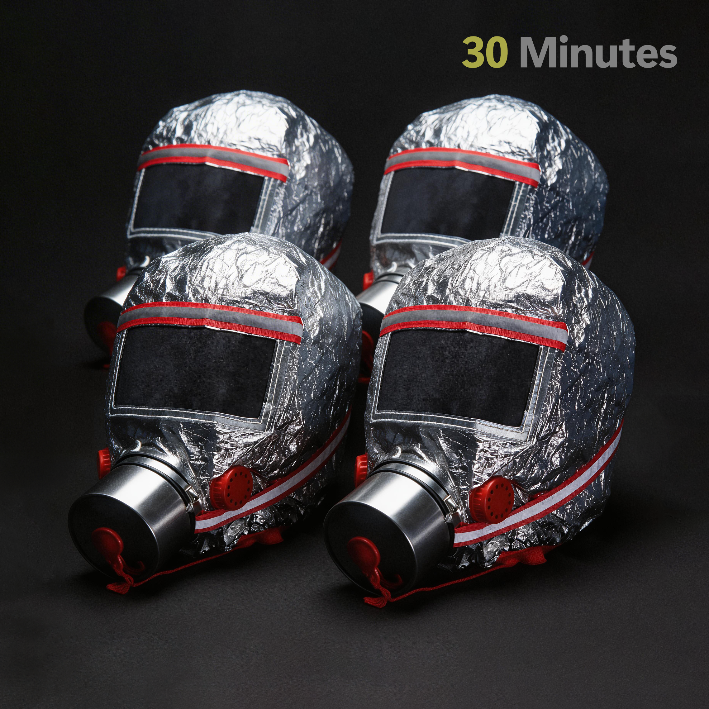 Fire Escape Mask (4 Pcs) - 30 Minutes