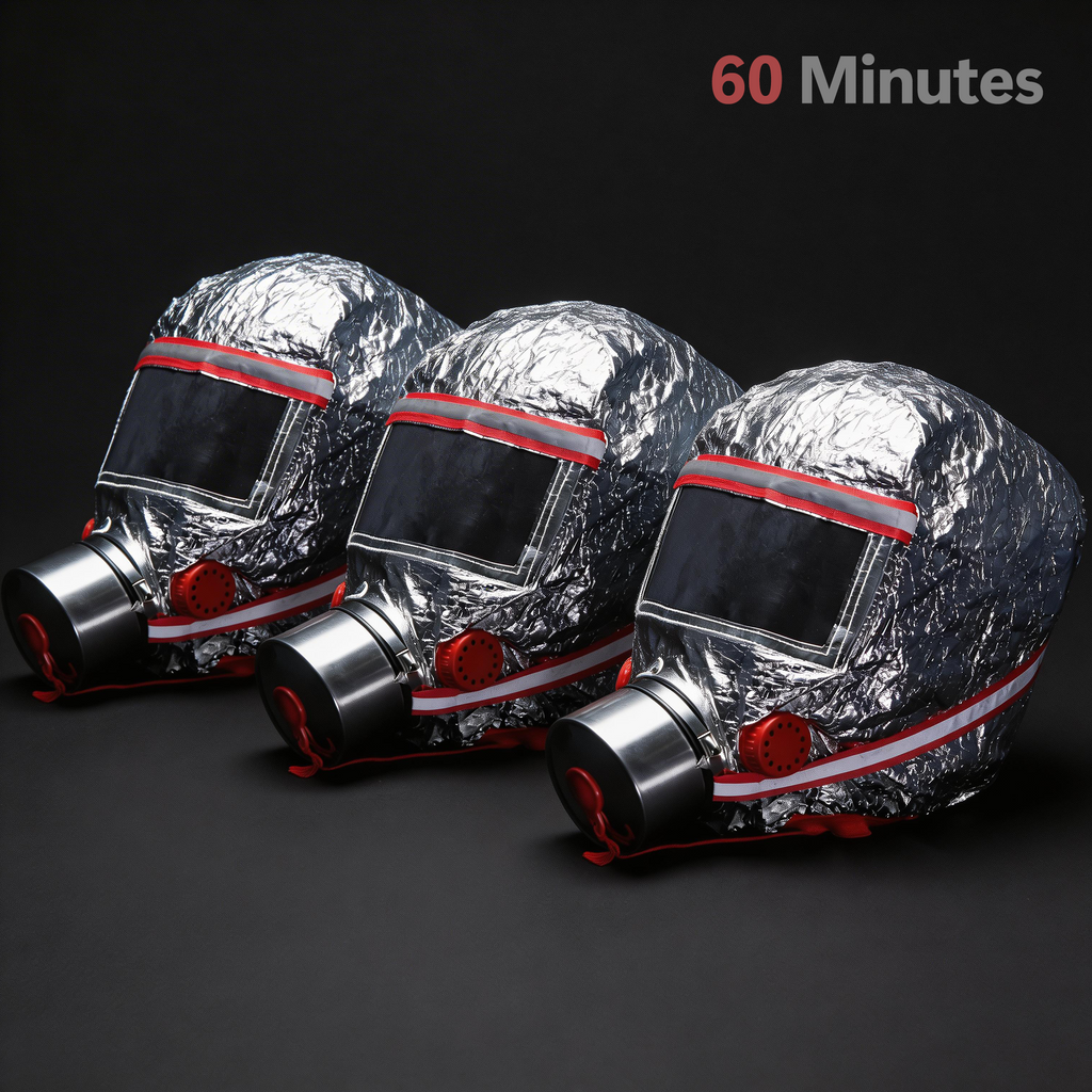 Fire Escape Mask (3 Pcs) - 60 Minutes