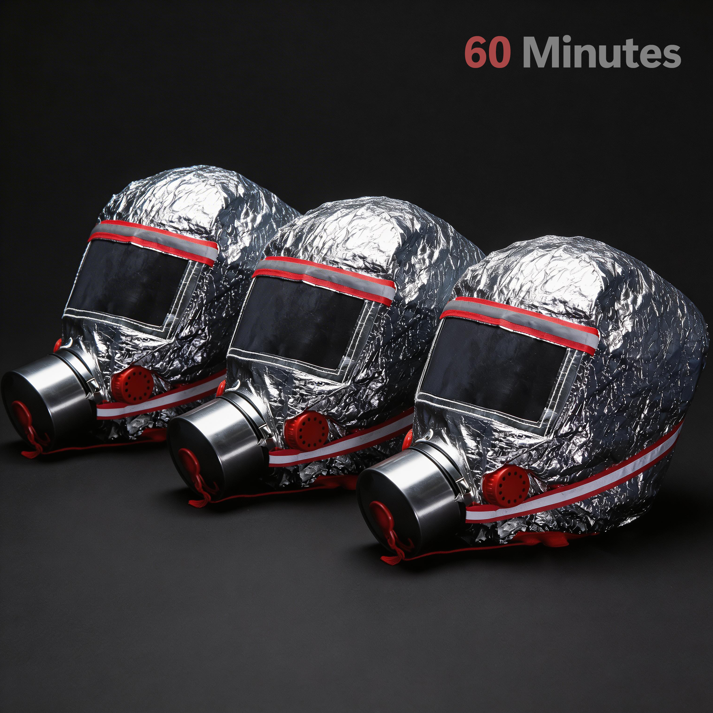 Fire Escape Mask (3 Pcs) - 60 Minutes