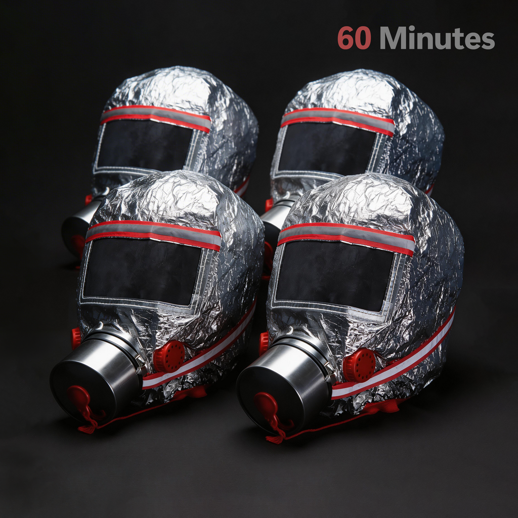 Fire Escape Mask (4 Pcs) - 60 Minutes