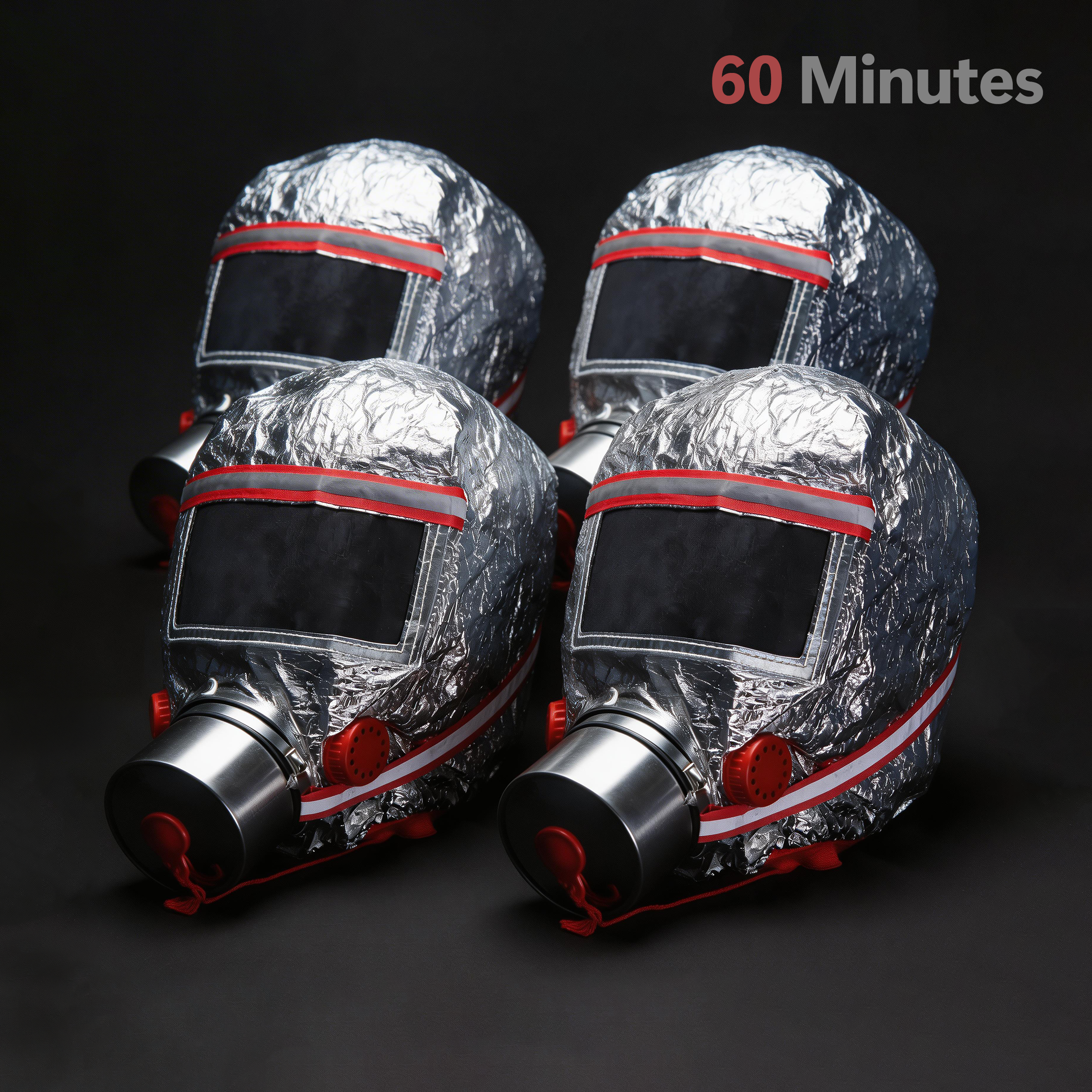 Fire Escape Mask (4 Pcs) - 60 Minutes